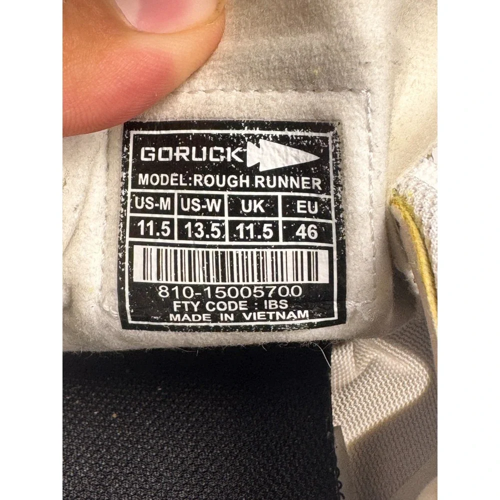 Goruck Rough Runner Sneakers Unisex M11.5/W13.5 Speed Tan White Running Shoes